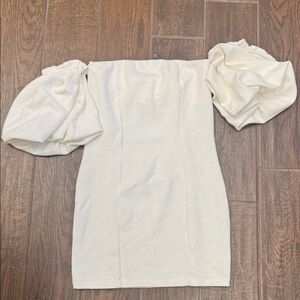 Free People Strapless Dress in Cream